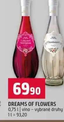 Terno DREAMS OF FLOWERS 0,75l vino vybrané druhy nabídka