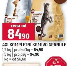 Terno AXI KOMPLETNÍ KRMIVO GRANULE 1,5 kg pro kočky nabídka