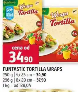 Terno FUNTASTIC TORTILLA WRAPS 250 g 4x 25 cm 296 g 8x 20 cm nabídka