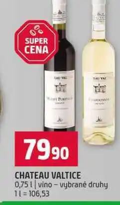 Terno CHATEAU VALTICE 0,75l vino vybrané druhy nabídka