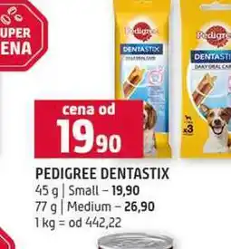 Terno PEDIGREE DENTASTIX 45 g Small 77 g Medium nabídka