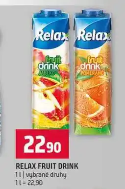 Terno RELAX FRUIT DRINK 1l vybrané druhy nabídka
