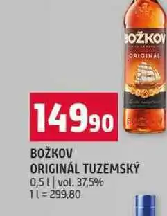 Terno BOŽKOV ORIGINÁL TUZEMSKÝ 0,5l vol. 37,5% nabídka