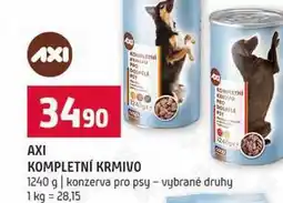 Terno AXI KOMPLETNÍ KRMIVO 1240 g konzerva pro psy vybrané druhy nabídka