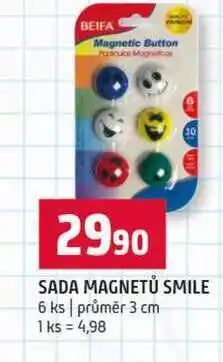 Terno SADA MAGNETŮ SMILE 6 ks průměr 3 cm nabídka