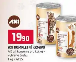 Terno AXI KOMPLETNÍ KRMIVO 415 g konzerva pro kočky vybrané druhy nabídka