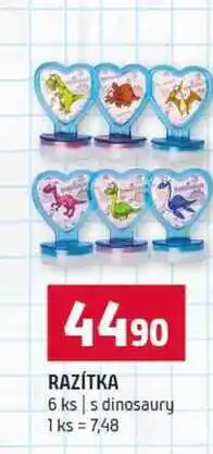Terno RAZÍTKA 6 ks s dinosaury nabídka