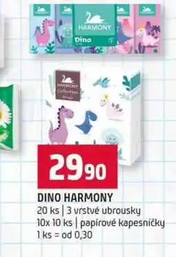 Terno DINO HARMONY 20 ks 3 vrstvé ubrousky 10x 10 ks papírové kapesničky nabídka