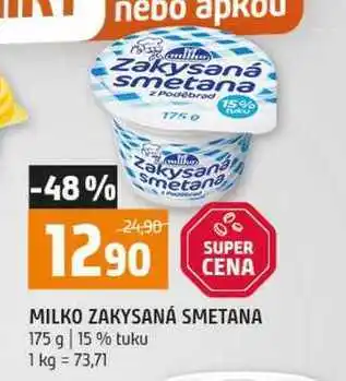 Terno MILKO ZAKYSANÁ SMETANA 175 g 15 % tuku nabídka