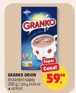 Penny Market GRANKO ORION instantní nápoj nabídka
