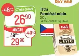 Globus Tatra Farmářské máslo nabídka