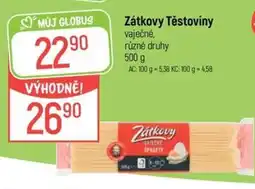 Globus Zátkovy Těstoviny nabídka