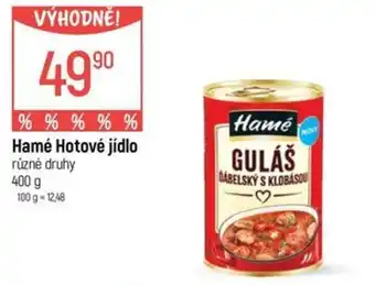Globus Hamé Hotové jídlo nabídka