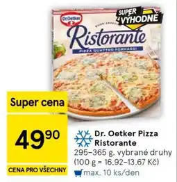 Tesco Dr. Oetker Pizza Ristorante nabídka