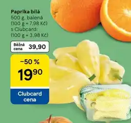 Tesco PAPRIKA BÍLÁ nabídka