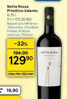 Tesco Notte Rossa Primitivo Salento nabídka