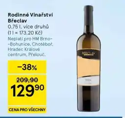 Tesco Rodinné vinařství Břeclav nabídka