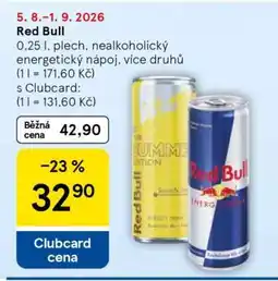 Tesco Red Bull nabídka