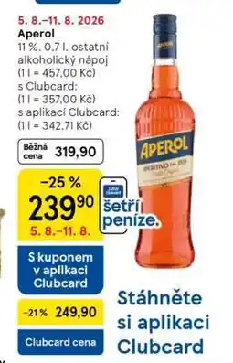 Tesco Aperol nabídka