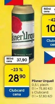 Tesco Pilsner Urquell nabídka