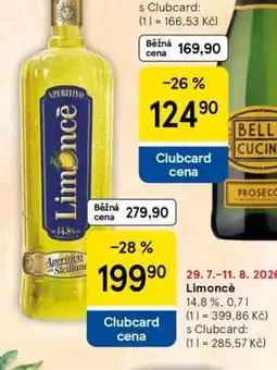 Tesco Limoncé nabídka
