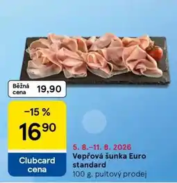 Tesco Vepřová šunka Euro standard nabídka