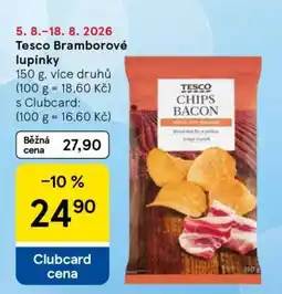 Tesco Tesco Bramborové lupínky nabídka