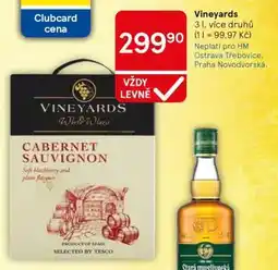 Tesco Vineyards nabídka