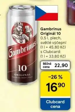 Tesco Gambrinus Originál 10 nabídka