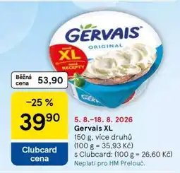 Tesco Gervais XL nabídka