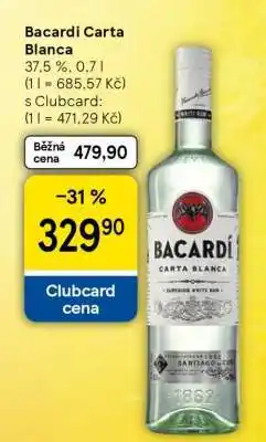 Tesco Bacardí Carta Blanca nabídka