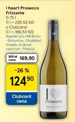 Tesco I HEART PROSECCO FRIZZANTE nabídka
