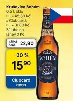 Tesco Krušovice Bohém nabídka