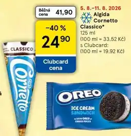 Tesco Algida Cornetto Classico nabídka