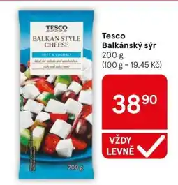 Tesco Tesco Balkánský sýr nabídka