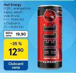 Tesco Hell Energy nabídka