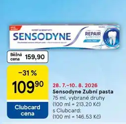 Tesco Sensodyne zubní pasta nabídka
