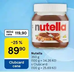 Tesco Nutella nabídka