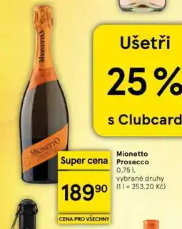 Tesco Mionetto Prosecco nabídka