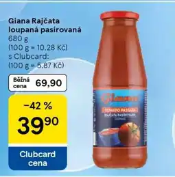 Tesco Giana Rajčata loupaná pasírovaná nabídka