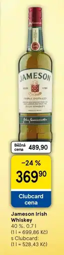 Tesco JAMESON Irish whiskey nabídka
