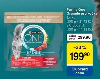Tesco Purina One Granule pro kočky nabídka