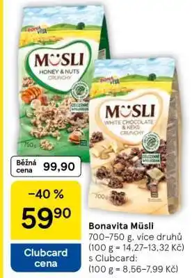 Tesco Bonavita Müsli nabídka