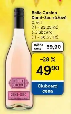 Tesco Bella Cucina Demi-Sec růžové nabídka