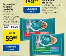 Tesco Purina ONE Kapsičky pro kočky nabídka