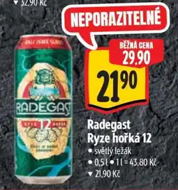 Albert Radegast Ryze Hořká 12 nabídka