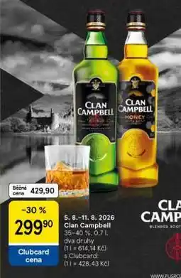 Tesco Clan Campbell nabídka
