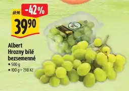 Albert Albert Hrozny bílé bezsemenné nabídka