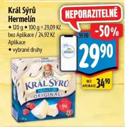 Albert Král Sýrů Hermelín nabídka