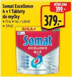 Albert Somat Excellence 4 v 1 Tablety do myčky nabídka